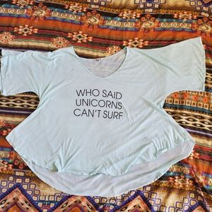 Wildfox Swim Unicorn Surfer Tahiti Tunic
